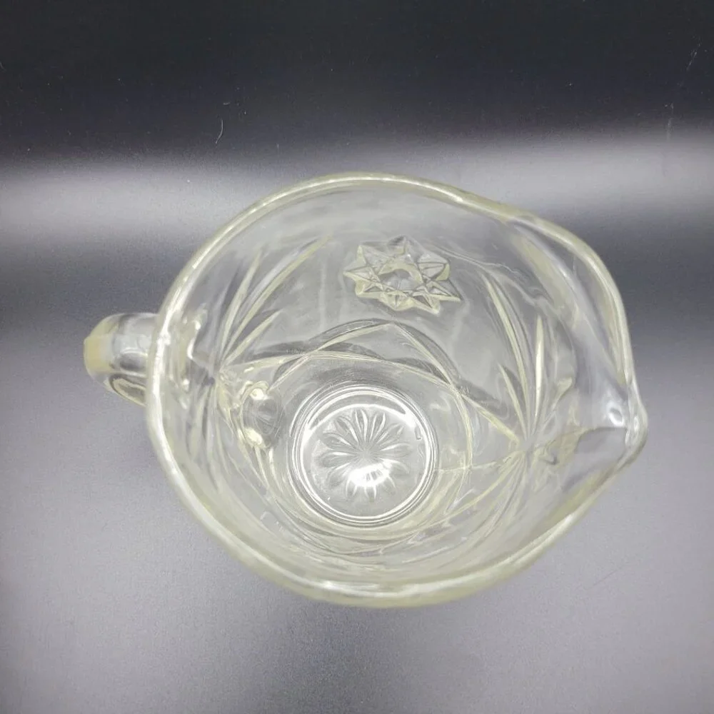 Anchor Hocking Creamer‎ Pitcher Star 4 Inch Tall Handle Vintage Replacement